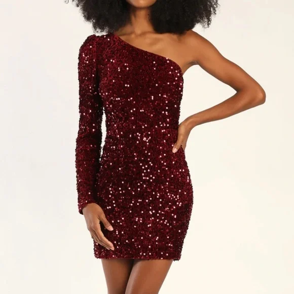 Charlotte Russe | Dresses | Burgundy Sequin Oneshoulder Mini Bodycon Dress | Poshmark Charlotte Russe | Dresses | Burgundy Sequin Oneshoulder Mini Bodycon Dress | Poshmark